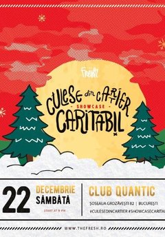 Poster Afis Culese Din Cartier Club Quantic Bucuresti Decembrie 2018