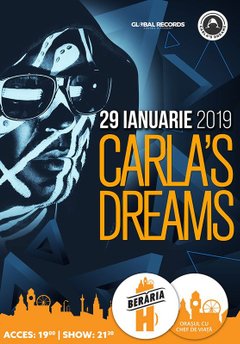 Poster Afis Concert Carlas Dreams Beraria H Bucuresti 2019