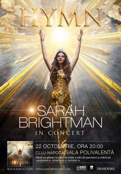 Poster Afis Concert Sarah Brightman Sala Palatului Cluj Napoca 2019