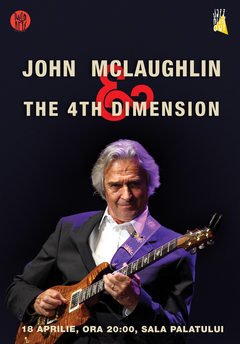 poster-afis Concert John McLaughlin la Cinema Pro din Bucuresti (2019)