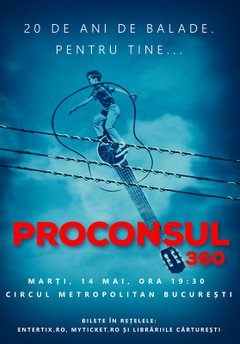 poster-afis Concert Proconsul la Circul Metropolitan Bucuresti (2019)