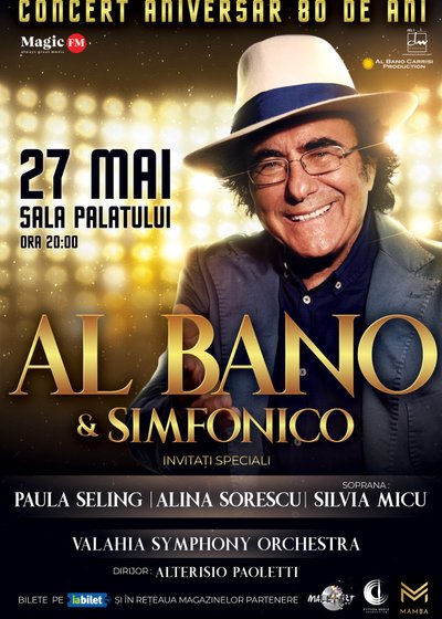 Concert Al Bano & Simfonico la Sala Palatului din București