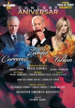 Concert aniversar José Carreras, Gheorghe Zamfir și Lara Fabian la București