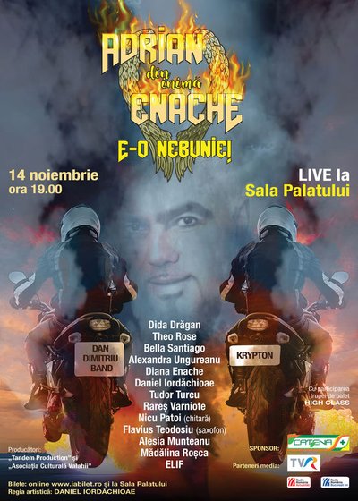 Concert Adrian Enache la Sala Palatului din București