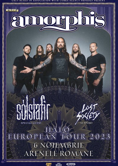 Concert Amorphis, Solstafir și Lost Society la Arenele Romane din București