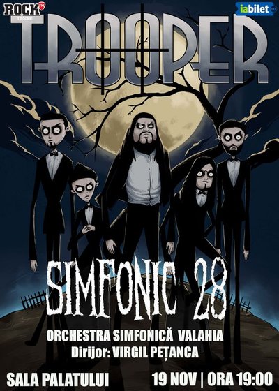 Concert Trooper – Simfonic 28 la Sala Palatului din București