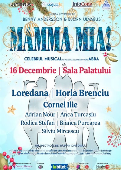 Musicalul MAMMA MIA! la Sala Palatului din București