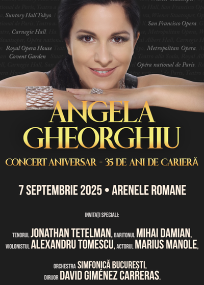 Concert aniversar Angela Gheorghiu la Arenele Romane din București