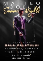 Concert Matteo Bocelli la Sala Palatului din București
