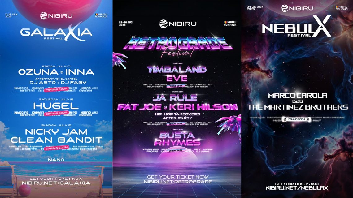 NIBIRU anunță 90 de artiști noi, printre care Ja Rule, Eve și Clean Bandit, dar și festivaluri noi pentru vara 2026