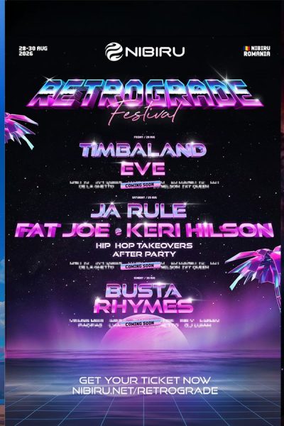 NIBIRU anunță 90 de artiști noi, printre care Ja Rule, Eve și Clean Bandit, dar și festivaluri noi pentru vara 2026