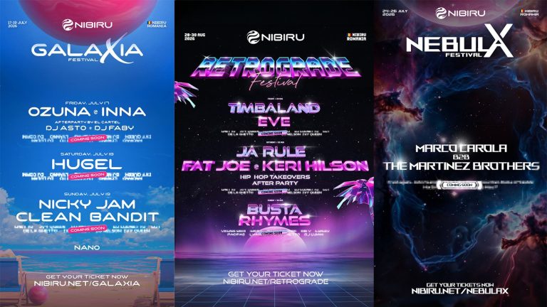 NIBIRU anunță 90 de artiști noi, printre care Ja Rule, Eve și Clean Bandit, dar și festivaluri noi pentru vara 2026