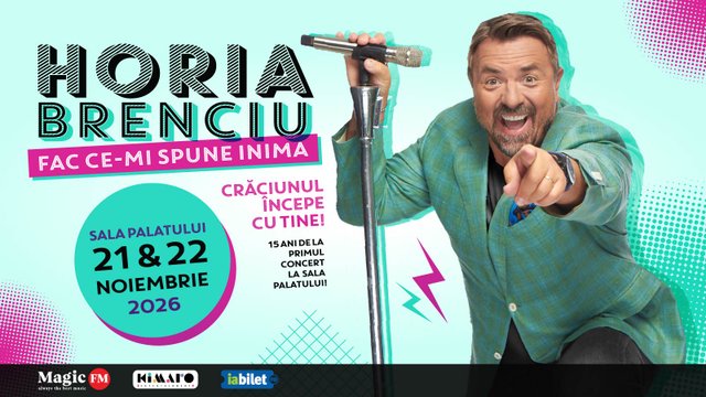 Concerte Horia Brenciu – „Fac ce-mi spune inima” la Sala Palatului din București