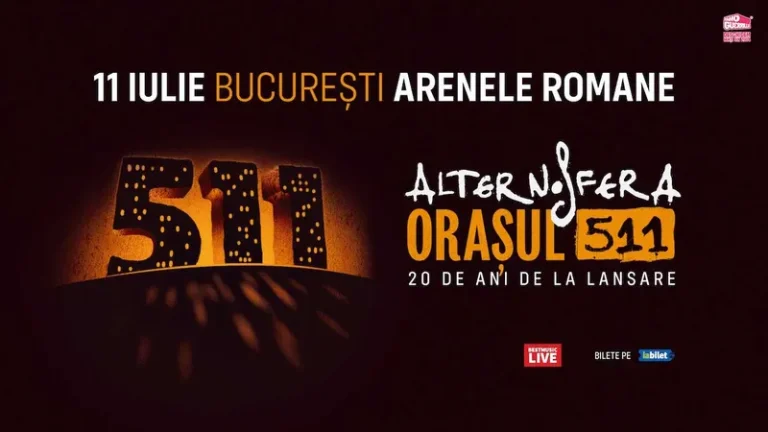 Concert Alternosfera – 20 de ani de la „Orașul 511” la Arenele Romane din București