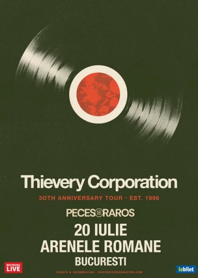 Concert Thievery Corporation la Arenele Romane din București