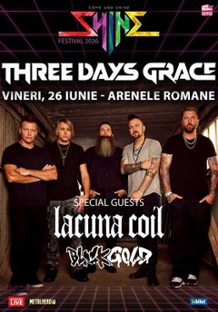 poster-afis-concert-three-days-grace-lacuna-coil-shine-festival-2026-arenele-romane-bucuresti