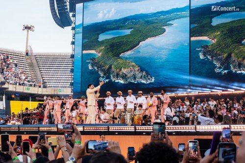 FOTO: Bad Bunny la Estadi Olímpic Lluís Companys din Barcelona