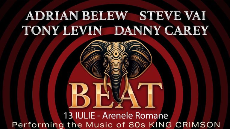 Concert BEAT – Steve Vai, Danny Carey, Adrian Belew, Tony Levin la Arenele Romane din București