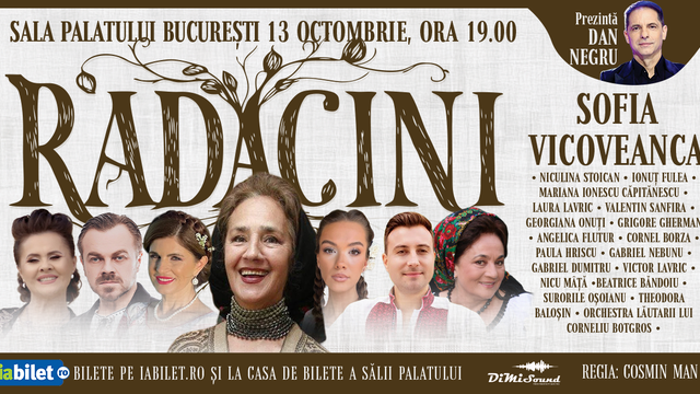 Concert Sofia Vicoveanca – Rădăcini la Sala Palatului din București — landscape