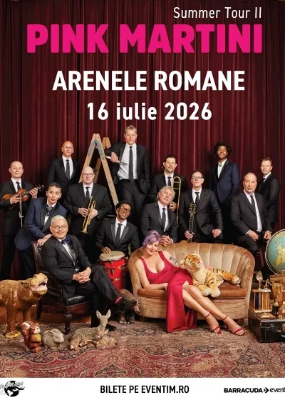 Concert Pink Martini la Arenele Romane din București