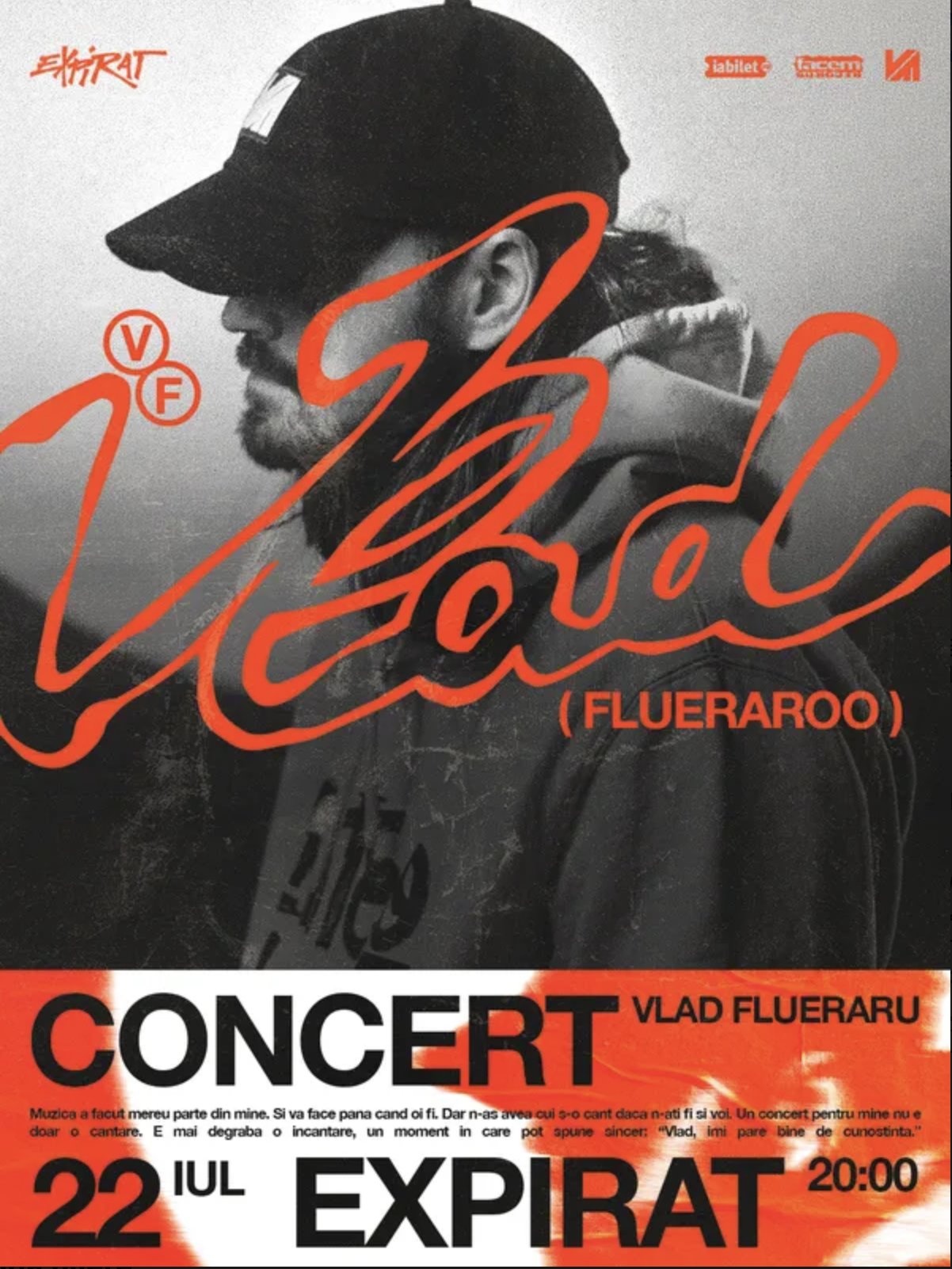Concert Vlad Flueraru la Expirat – Halele Carol din Bucuresti