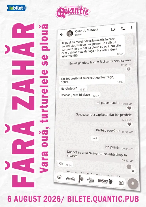 afis-concert-fara-zahar-quantic-bucuresti-august-2026