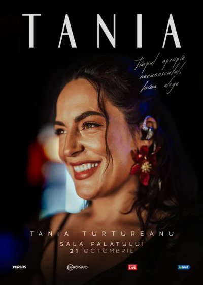 Concert Tania Turtureanu – TANIA la Sala Palatului din București