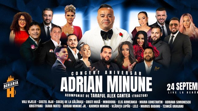 Concert Adrian Minune – Concert Aniversar la Berăria H din București — landscape