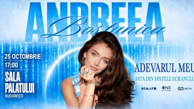 Concert Andreea Bostănică la Sala Palatului din București