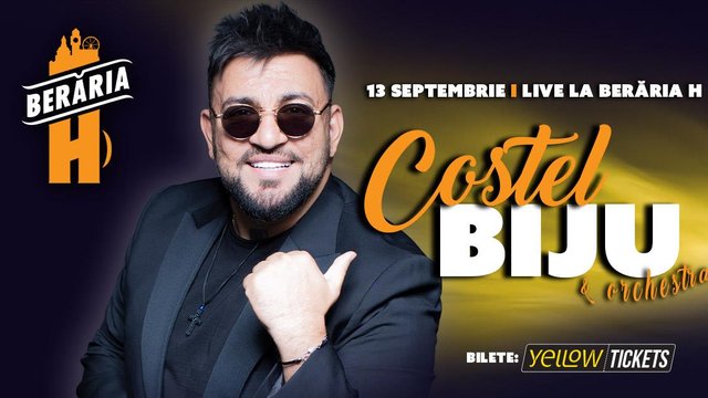 Concert Costel Biju & Orkestra live la Berăria H din București — landscape