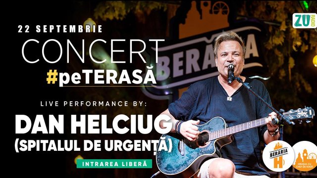 Concert Dan Helciug – Acoustic Garden #PeTerasă la Berăria H din București — landscape