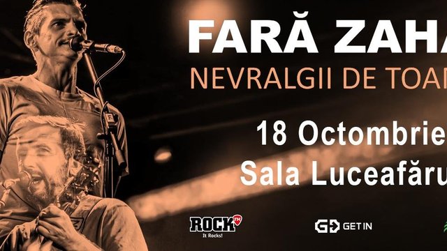 Concert Fără Zahăr – Nevralgii de Toamnă la Sala Luceafărul din București — landscape