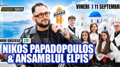 Concert Nikolaos Papadopoulos – Seară Grecească la Berăria H din București — landscape