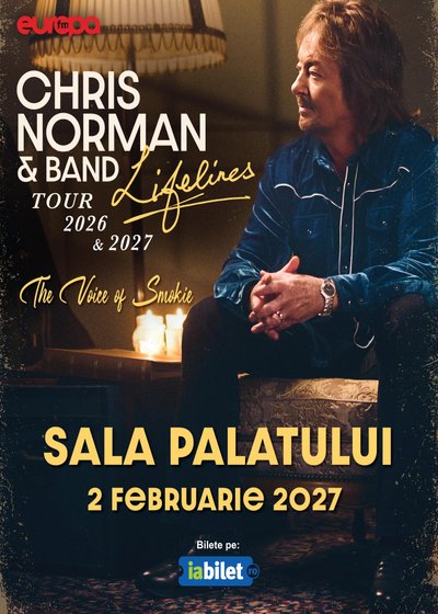 Concert Chris Norman – Lifelines Tour la Sala Palatului din București