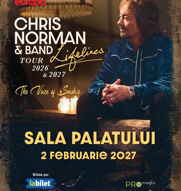 Concert Chris Norman – Lifelines Tour la Sala Palatului din București