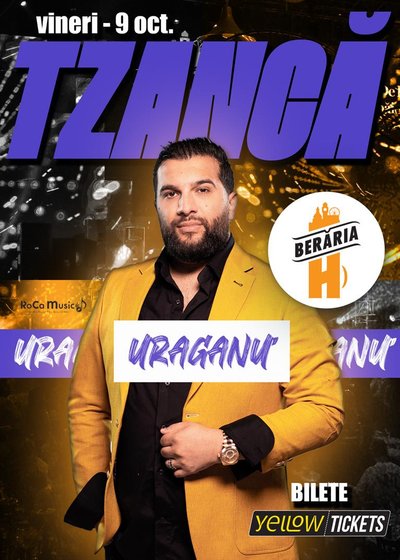 Concert Tzancă Uraganu la Berăria H din București