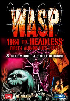 Concert W.A.S.P. – 1984 TO HEADLESS la Arenele Romane din București