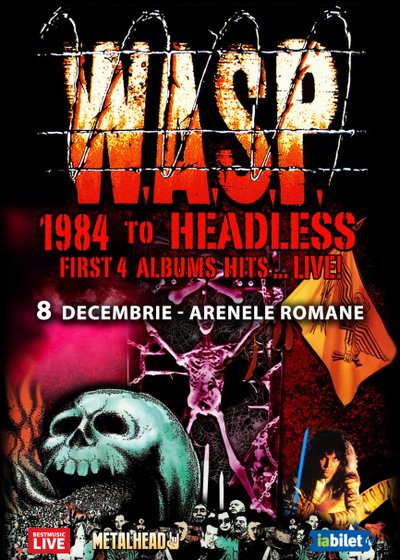 Concert W.A.S.P. la Arenele Romane din București