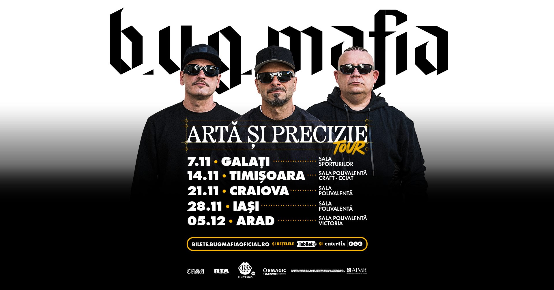 afis poster bug mafia turneu arta si precizie 2026