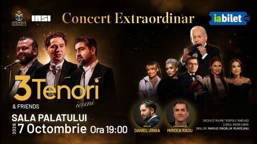 Concert 3 Tenori ieșeni & Friends la Sala Palatului din București — landscape