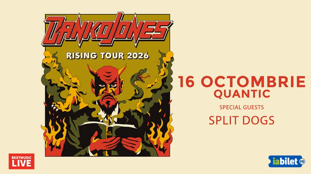 Concert Danko Jones la Quantic din București — landscape