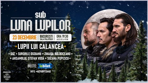 Concert Lupii lui Calancea – Sub luna lupilor la Sala Palatului din București — landscape