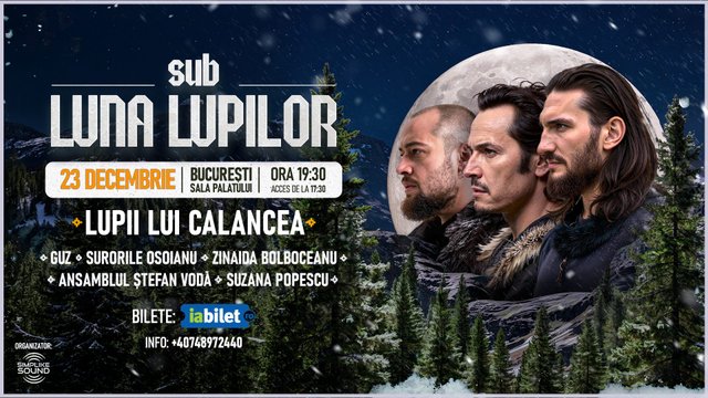 Concert Lupii lui Calancea – Sub luna lupilor la Sala Palatului din București — landscape
