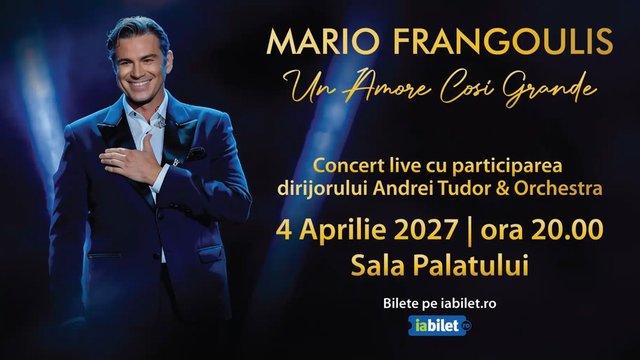Concert Mario Frangoulis la Sala Palatului din București