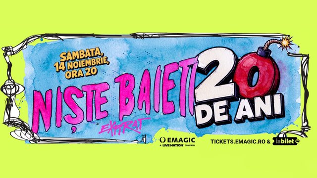 Concert Niște Băieți – 20 de ANI la Expirat Halele Carol din București — landscape