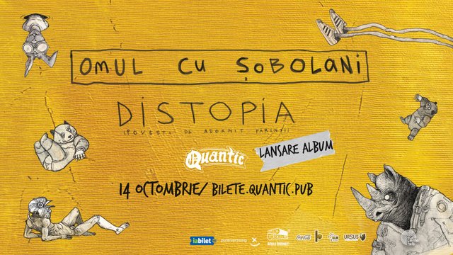 Concert Omul Cu Sobolani – DISTOPIA (Povești de adormit părinți) la Quantic din București — landscape
