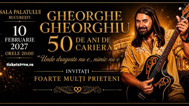 Concert Gheorghe Gheorghiu – 50 de ani de carieră – la Sala Palatului din București — landscape