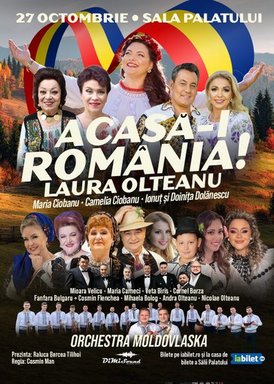 Concert Acasă-i România la Sala Palatului din București