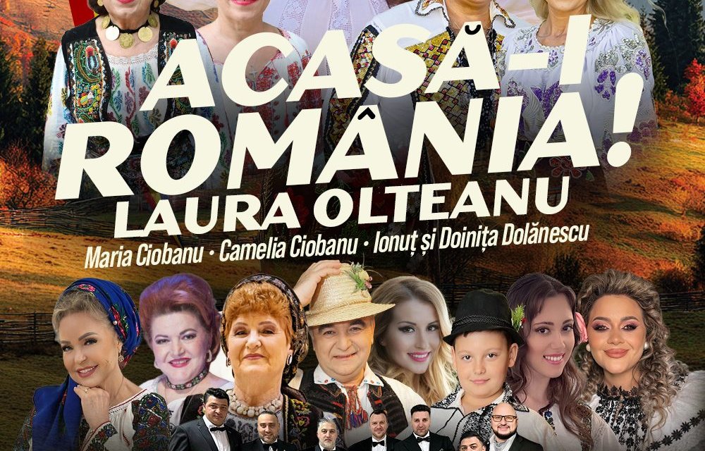 Concert Acasă-i România – Spectacol la Sala Palatului din București