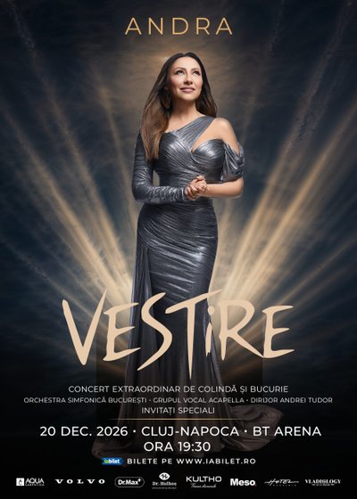 Concert Andra – VESTIRE la BTarena din Cluj-Napoca